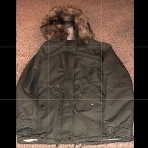 Army Green Winter Coat